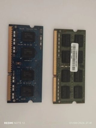 Pack 2x 4GB DDR3/DDR3L 1600MHz RAM Portátil
