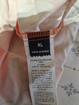 Mono Elenzga naranja estampado talla XL