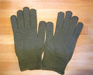 Guantes Talla 11 Ejército Años 80 Verdes Agarre