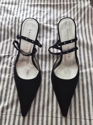 Tacones Martinez Valero Talla 38 Negros