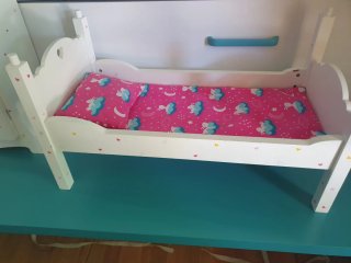 Cuna de juguete unicornio