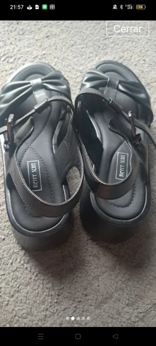 Sandalias Merry Scott Talla 38 Negras