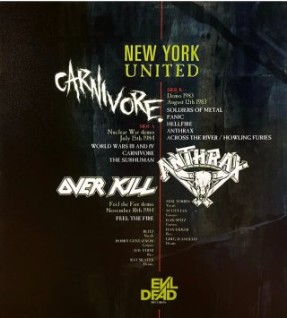 OVERKILL / CARNIVORE / ANTHRAX LP New York United