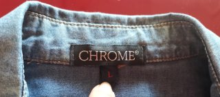 Camicia Jeans Chrome Sfumata Taglia L