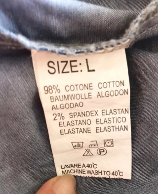 Camicia Jeans Chrome Sfumata Taglia L
