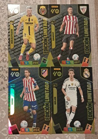 Lote 4 Cromos Edición Limitada Adrenalyn XL 2024-2
