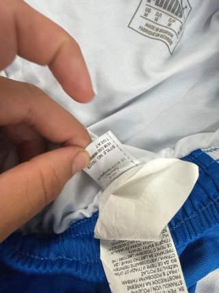 Talla M Shorts Puma Azul y Blanco