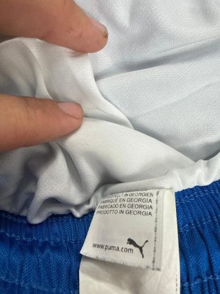 Talla M Shorts Puma Azul y Blanco