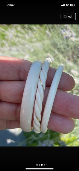 Set 3 bracciali preziosi naturali e oro