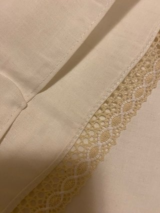 Set Matrimoniale Ricamato Misto Lino