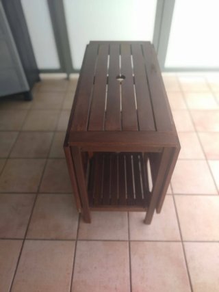 Mesa de madera para interior/exterior