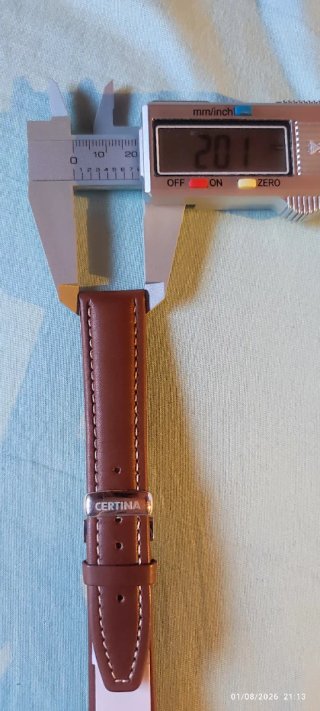 Hebilla Reloj Certina Marrón y Plata