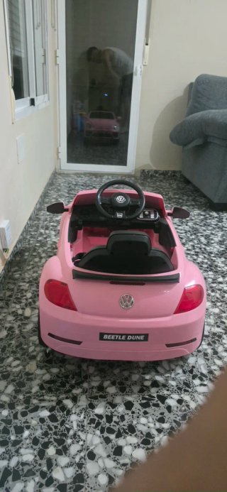 Coche Eléctrico Infantil Rosa Beetle Dune