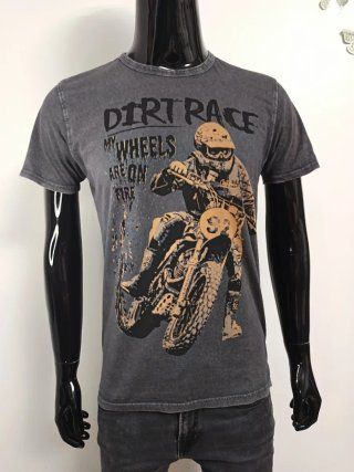 Camiseta Green Coast Estampada Motero