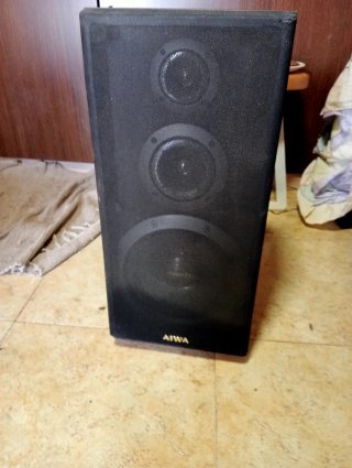 Altavoces Aiwa Vintage Marrón/Plata