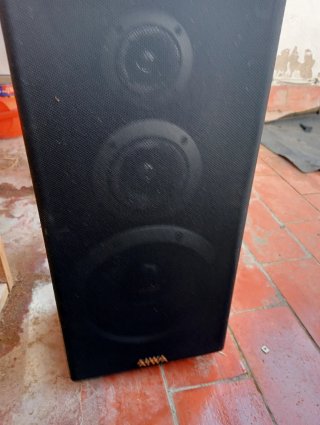Altavoces Aiwa Vintage Marrón/Plata