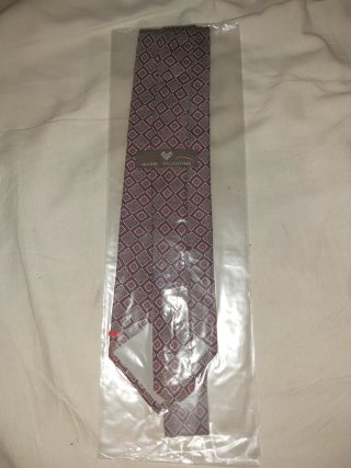 Corbata Mario Valentino Morado/Rojo