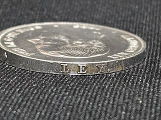 Moneda plata 50 céntimos de peso 1885