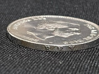 Moneda plata 50 céntimos de peso 1885