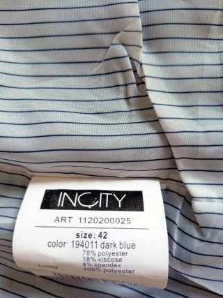 Chaqueta INCITY Negra Talla 42
