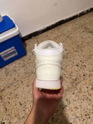 Air Jordan 1 Mid Sail Light Laser Orange UNISEX