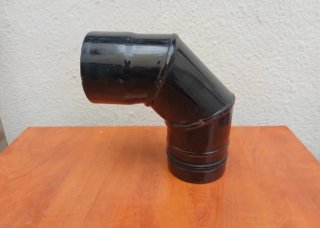 Codo para tubo de estufa de pellets