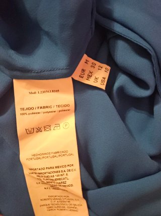 Blusa Roberto Verino Azul Talla M