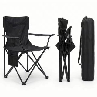 Sillas plegables de camping negras