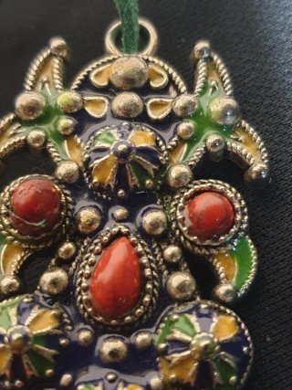 Colgante Fibula Tuareg Multicolor