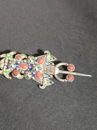 Colgante Fibula Tuareg Multicolor