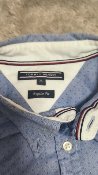 Camisa Tommy Hilfiger Azul Premium Talla XL