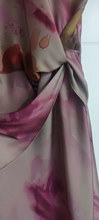 Vestido Zara TIE DYE satinado Talla M
