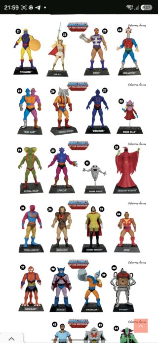 Colección Masters del Universo Figuras sin abrir
