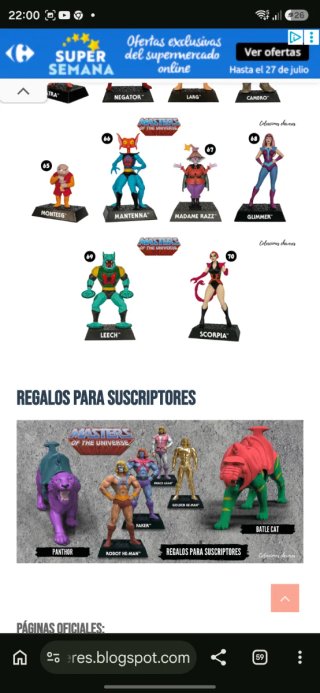 Colección Masters del Universo Figuras sin abrir