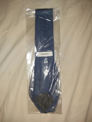 Corbata Calvin Klein Azul Rayas