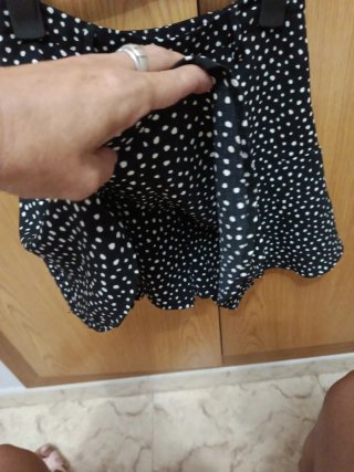 Falda pantalón lunares Stradivarius