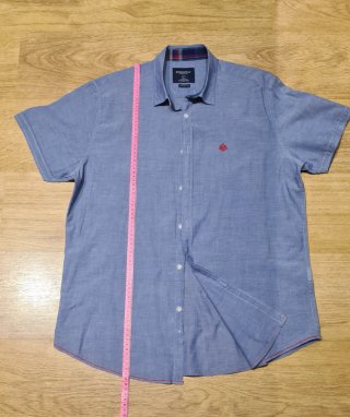 Camisa Springfield Manga Corta Azul Jeans