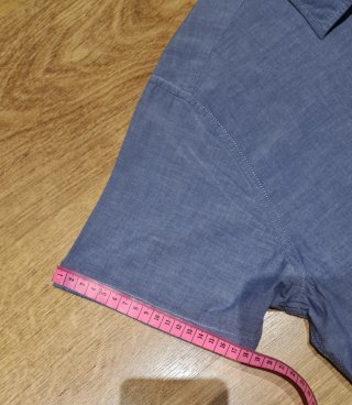Camisa Springfield Manga Corta Azul Jeans
