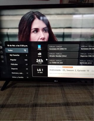 Televisor LG Negro Lo vendo por mudanza