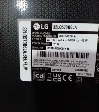 Televisor LG Negro Lo vendo por mudanza