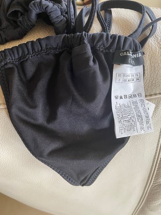 Top bikini nero Calzedonia taglia 3 IT