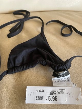 Top bikini nero Calzedonia taglia 3 IT