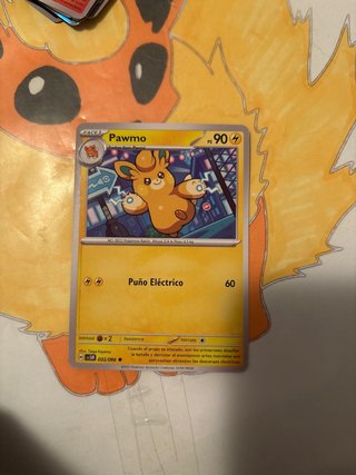 Carta Pokémon Pawmo 033/094 PS 90