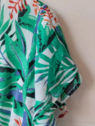Vestido Cortefiel estampado hojas talla única