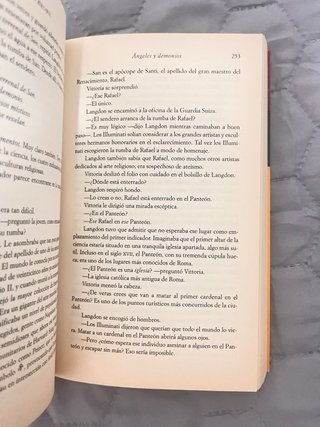 Libro - Ángeles y demonios de Dan Brown