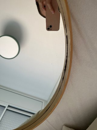 Espejo Redondo Madera Ikea