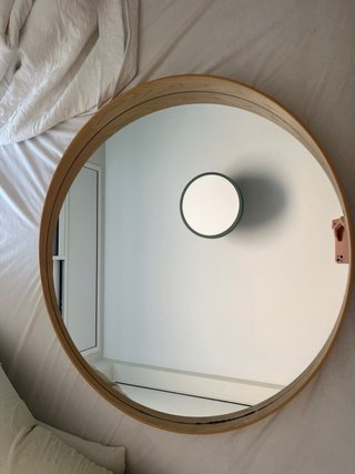 Espejo Redondo Madera Ikea