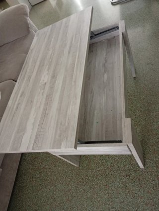 Mesa de centro made blanca y glis