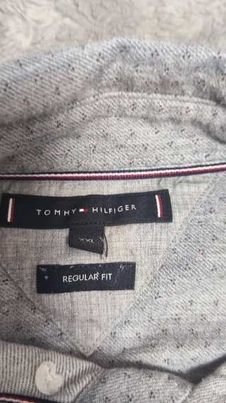 Camisa Tommy Hilfiger Gris Estampada