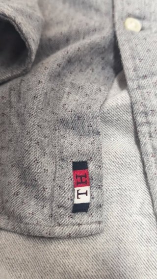Camisa Tommy Hilfiger Gris Estampada